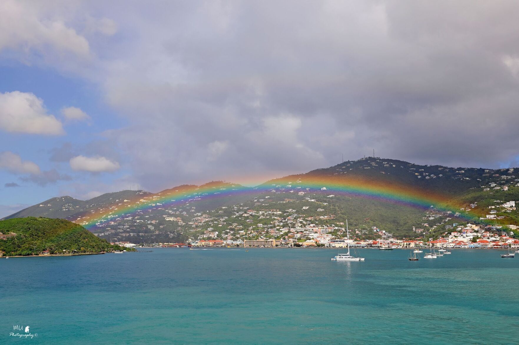 Rainbow over St Thomas